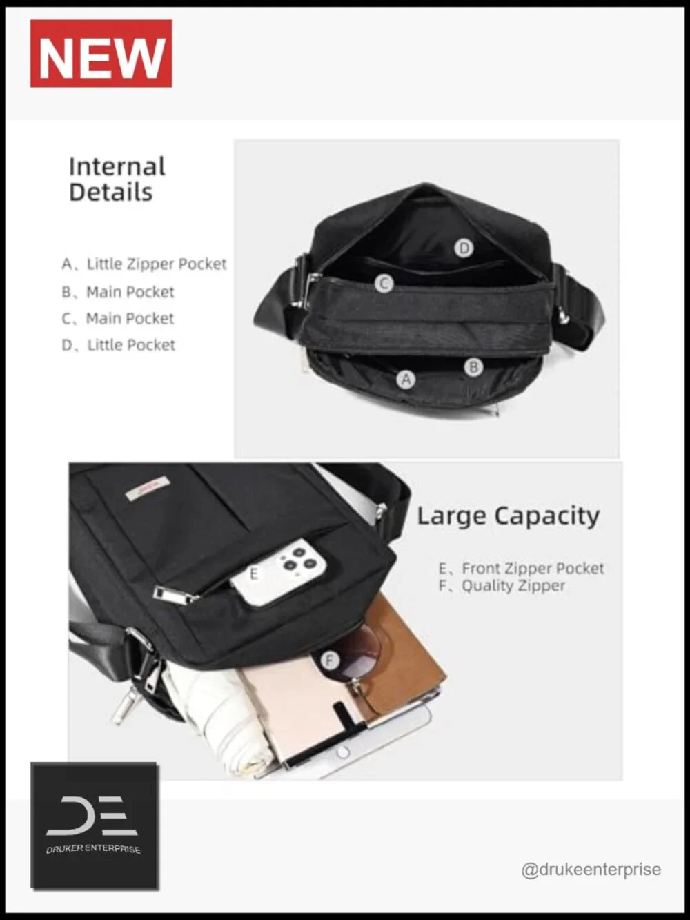 N/A men’s messenger